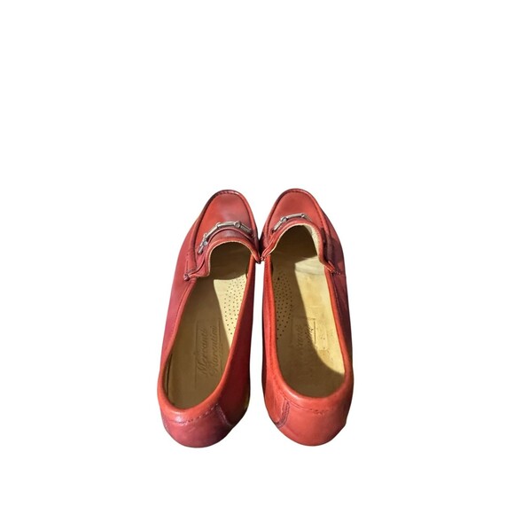 Mercanti Fiorentini Red Leather Men Size 11 M Horsebit Loafers Shoes Made Italy main image 9